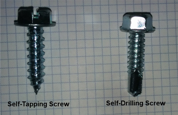 Self-tapping Screws Vs. Self-drilling Screws